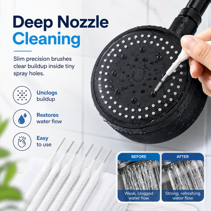 🚿30 Pack Shower Head Gap Cleaning Brushes, Nylon Tiny Hole Cleaner for Shower Faucet Keyboard Phone