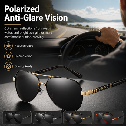 🕶️2 Pack Polarized Aviator Sunglasses Unisex