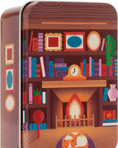 🔥🔥Tragbares Bücherregal-Stapelspiel-Set für die Familie aus Blech📚✈️