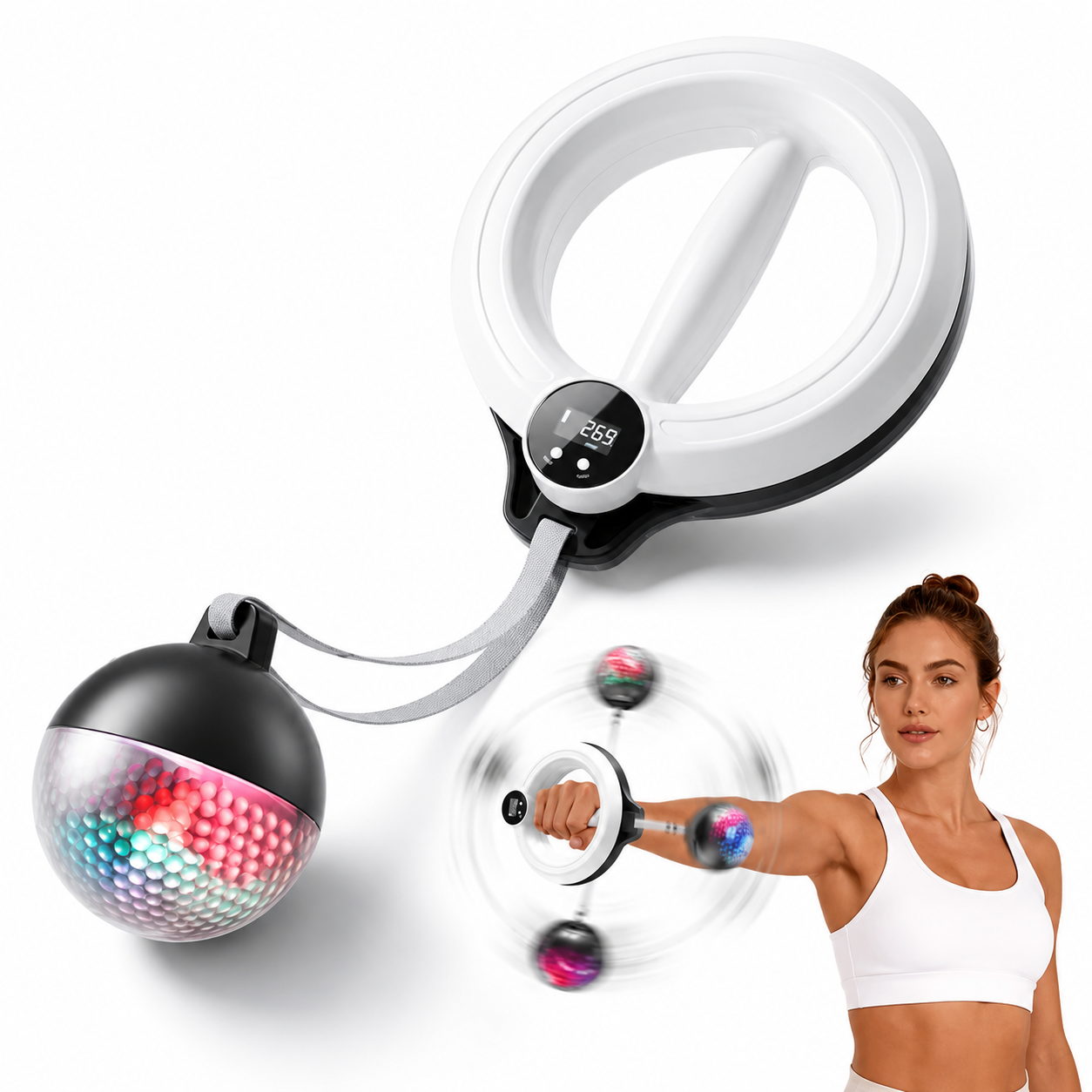 360° Smart Arm Sculpting Trainer with LED Display – Swan Arm & Upper Body Toning Device