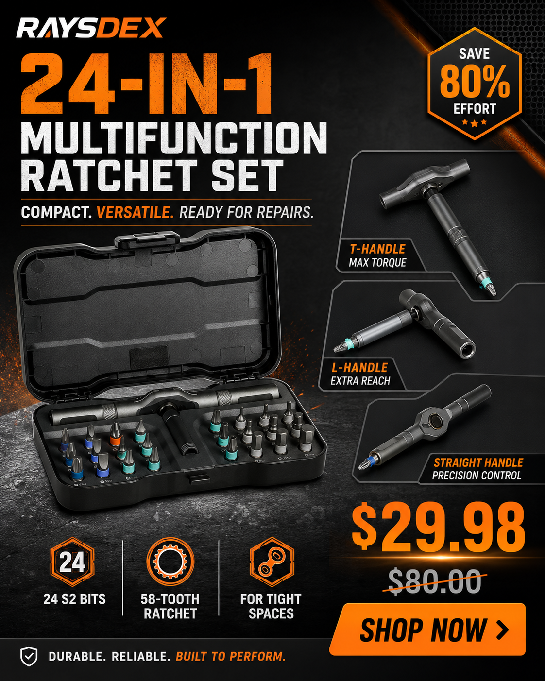 Multifunction Ratchet Set - 24 in 1