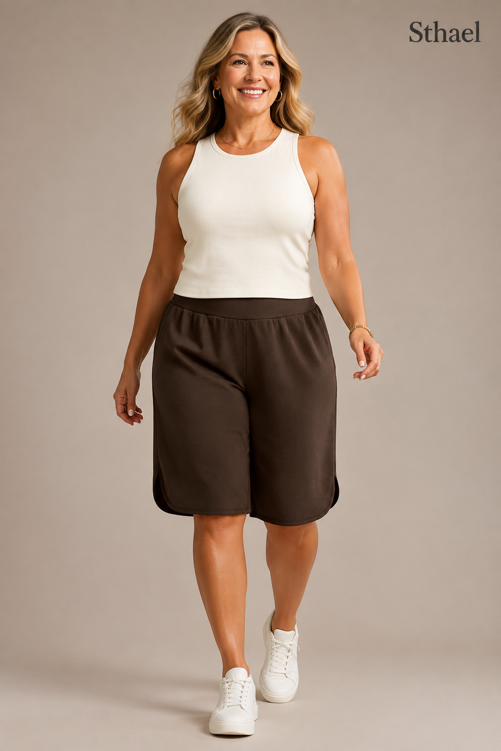 Women’s High-Waist Wide-Leg Comfort Shorts