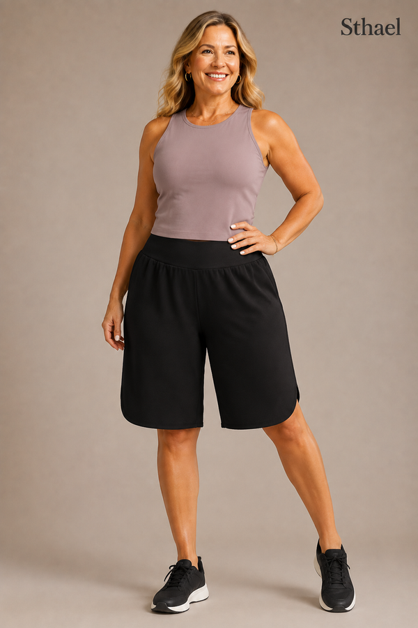Women’s High-Waist Wide-Leg Comfort Shorts