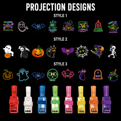Halloween Glowing Finger Projection Party Lights