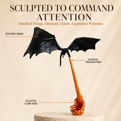 Flying Dragon Flame FableFire Bookshelf