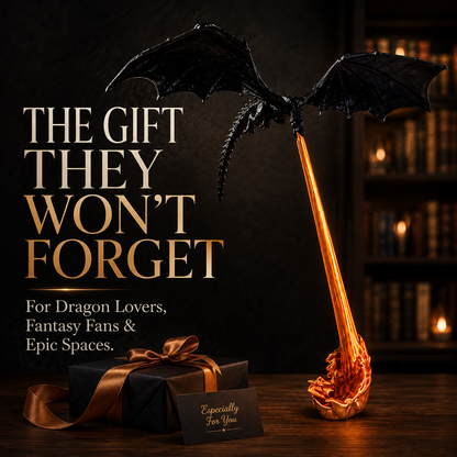 Flying Dragon Flame FableFire Bookshelf