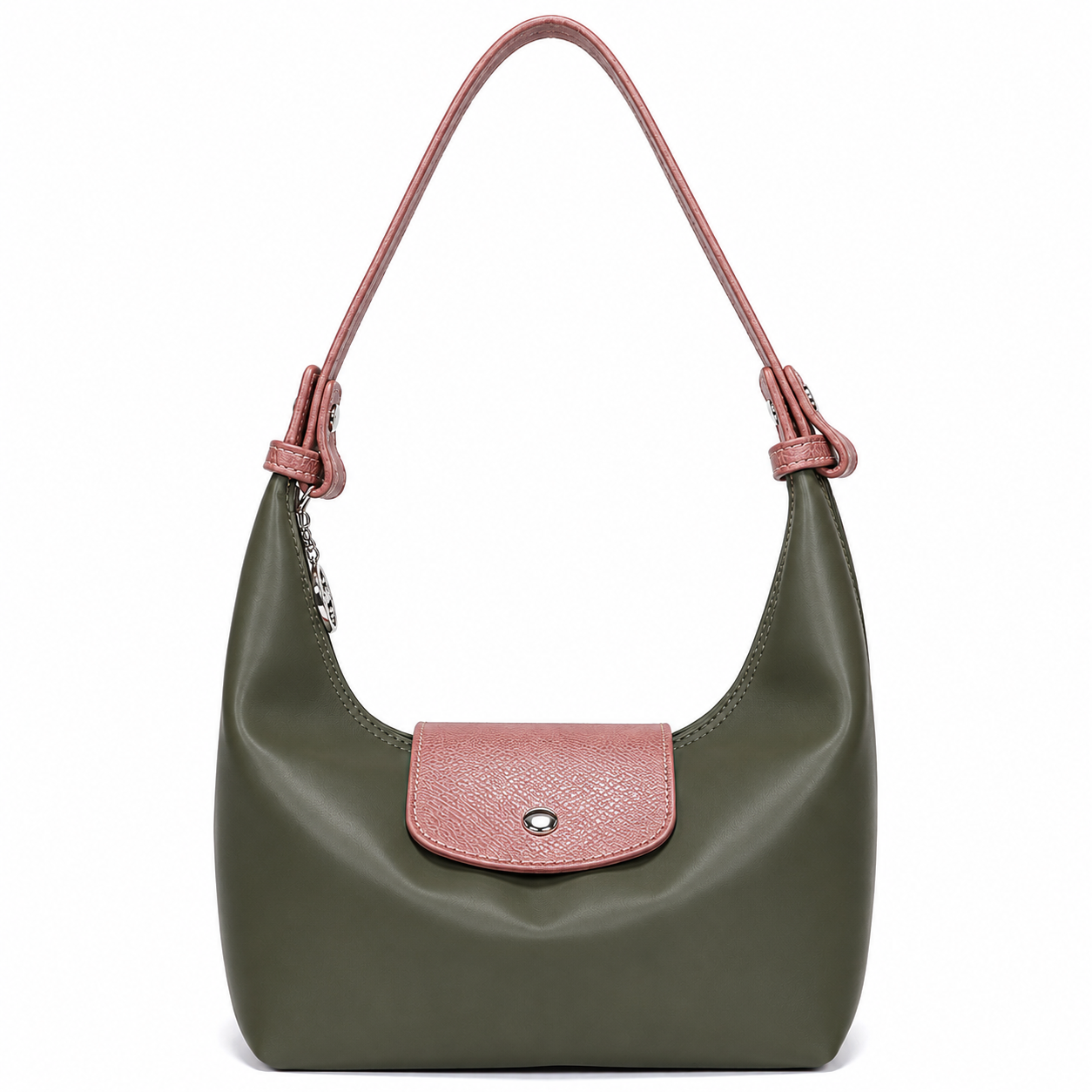Women's Convertible Nylon Crescent Crossbody Bag