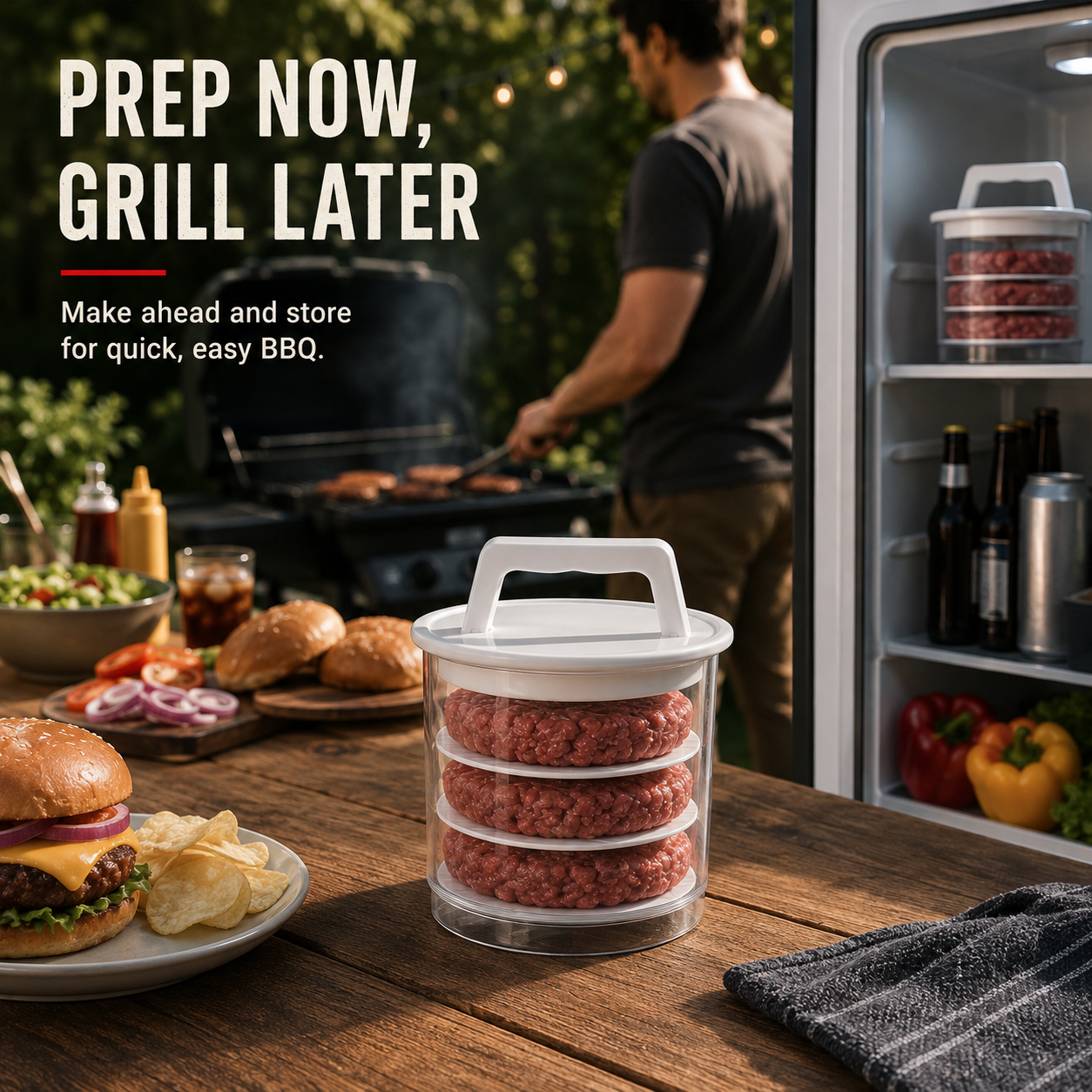 Burger Patty Press Kit – Shape, Stack & Store