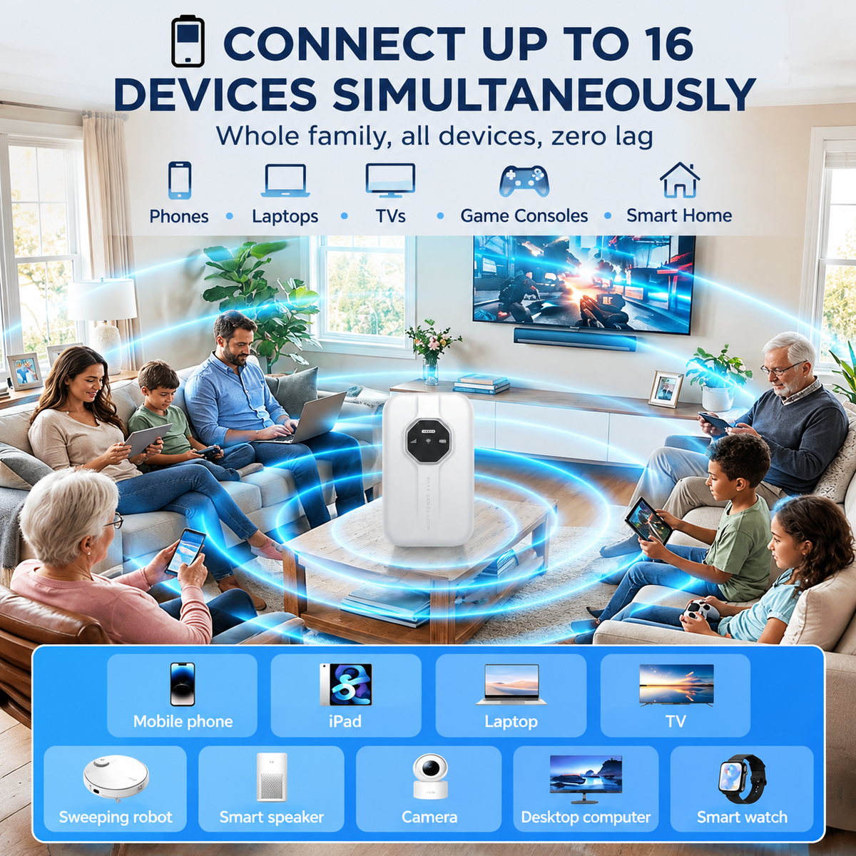 ❤️ Portable Wi-Fi Hotspot – Stay Connected Anywhere