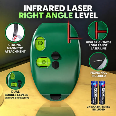 🎁90° Red & Green Self-Leveling Laser Level for Construction