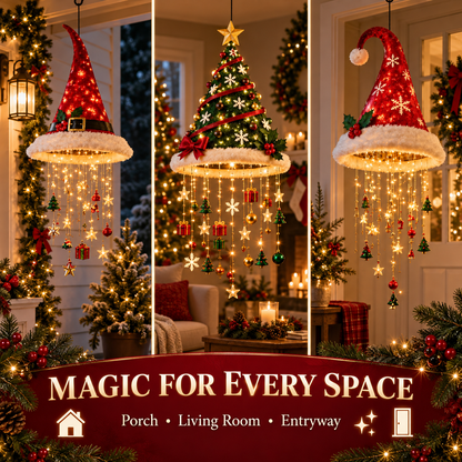 Lighted Christmas Hat Hanging Decoration