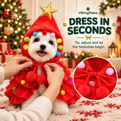 🎁Christmas Tree Dog Costume For Small Dogs &amp; Cats