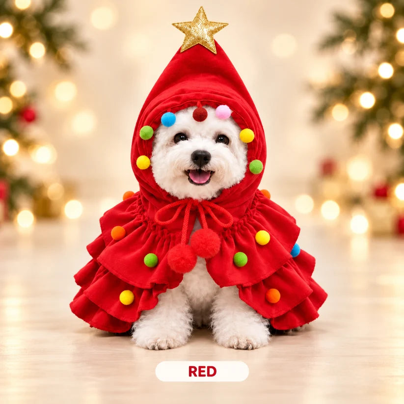 🎁Christmas Tree Dog Costume For Small Dogs &amp; Cats