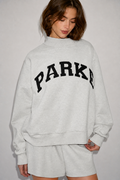 Women's Oversized Mock-Neck Sweatshirt