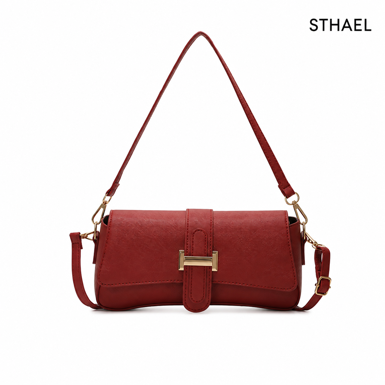 Vintage Vegan Leather Mini Shoulder Bag