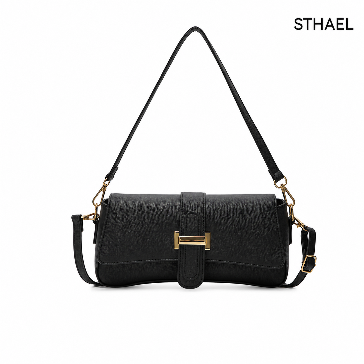 Vintage Vegan Leather Mini Shoulder Bag