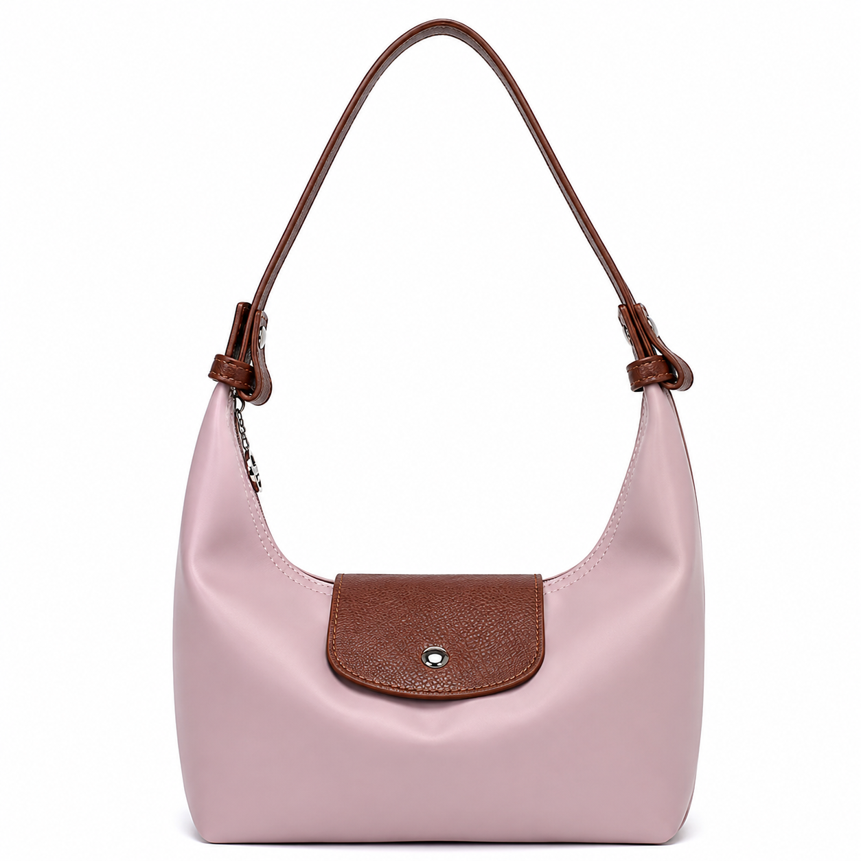 Women's Convertible Nylon Crescent Crossbody Bag