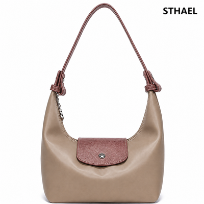 Women's Convertible Nylon Crescent Crossbody Bag