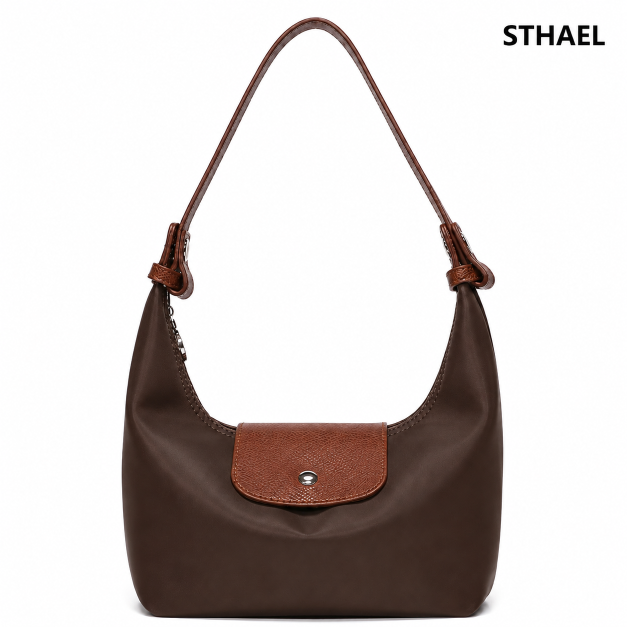 Women's Convertible Nylon Crescent Crossbody Bag