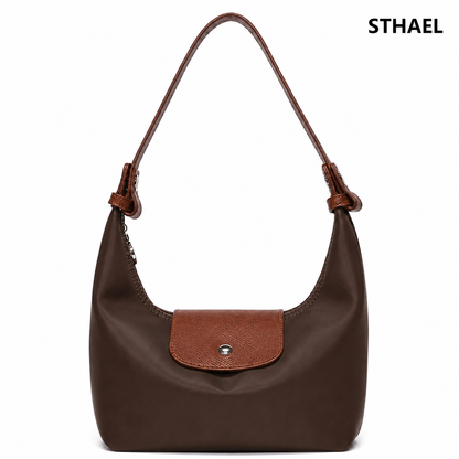 Women's Convertible Nylon Crescent Crossbody Bag
