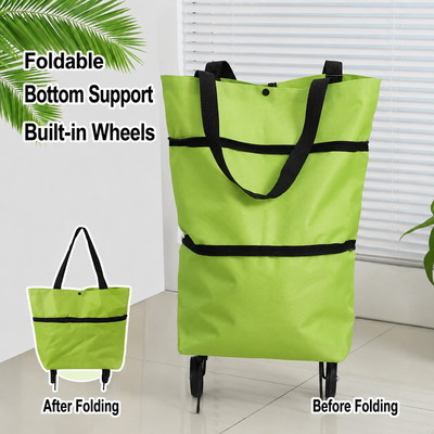 Portable Foldable Shopping Trolley Bag with Wheels
