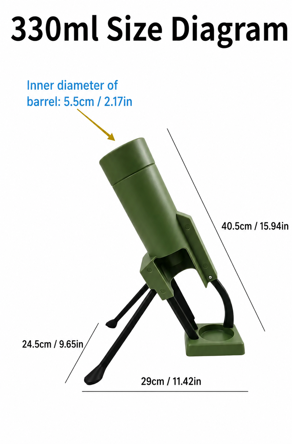 Beer Bottle Mortar Opener – Tactical Cap Launcher & Desktop Beer Opener