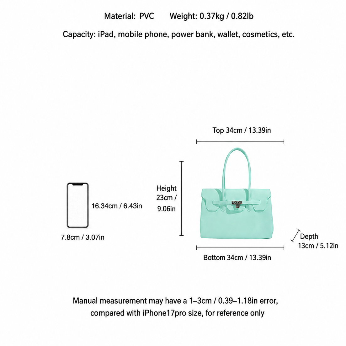 Transparent Jelly Shoulder Bag for Women