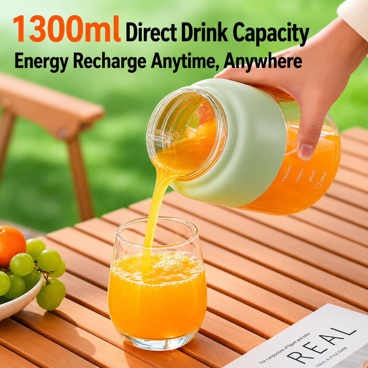 44 oz Portable Electric Blender Cup