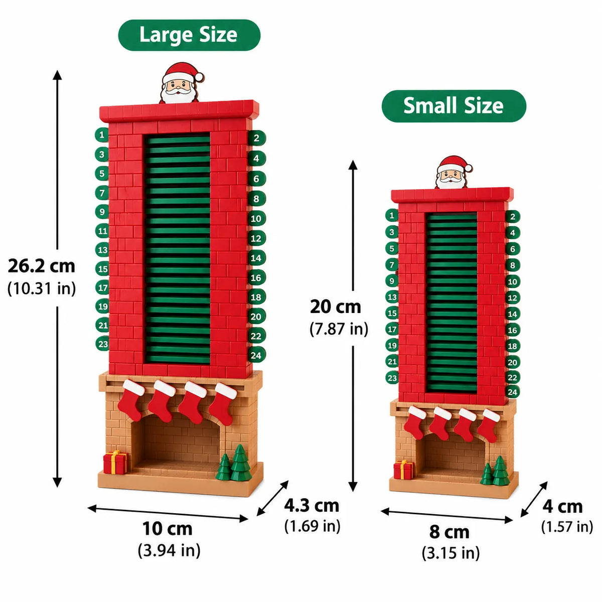 🎁3D Printed Santa Chimney Advent Calendar – A Magical Christmas Countdown