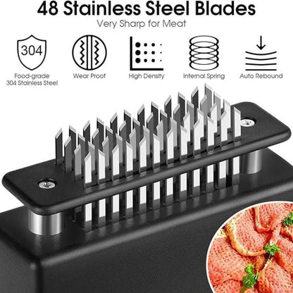 🔪 48-Blade Meat Tenderizer