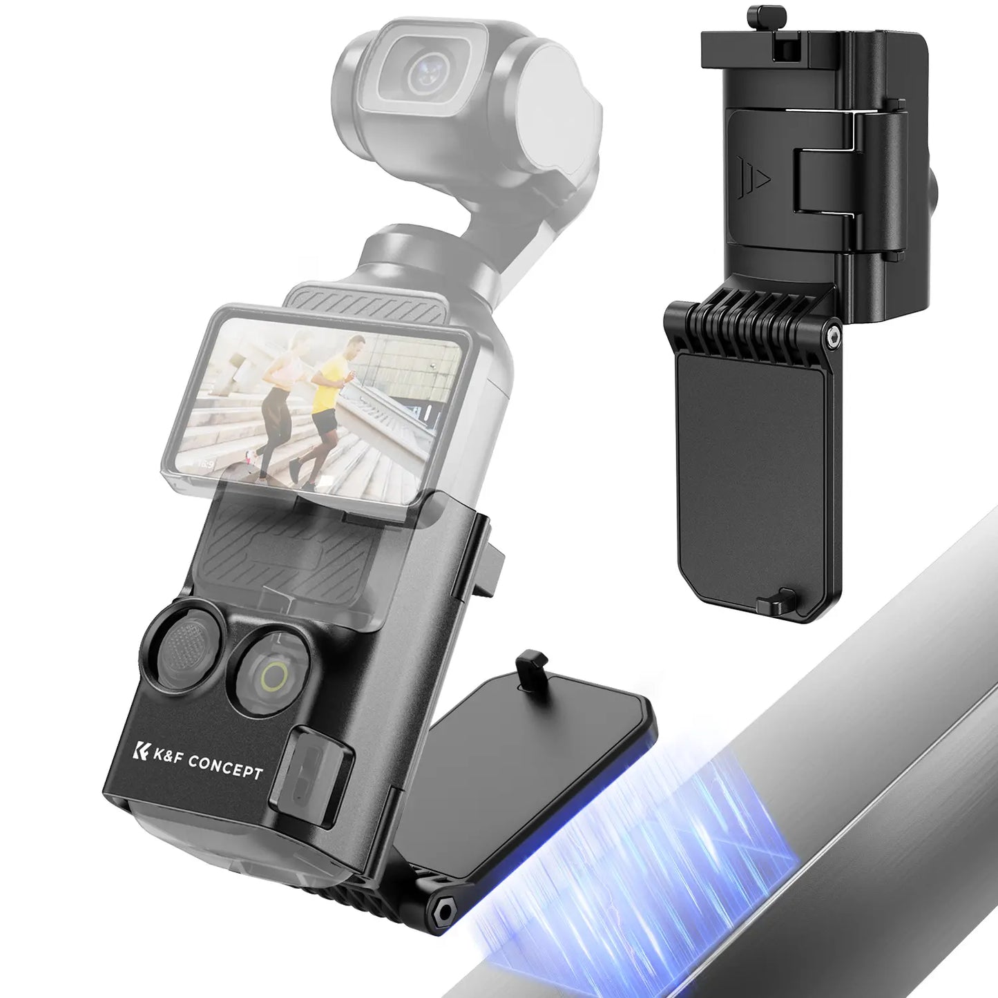 📷🧲 Adjustable Magnetic Mount for DJI Osmo Pocket 3 – Desktop Stand + Multi-Function Adapter