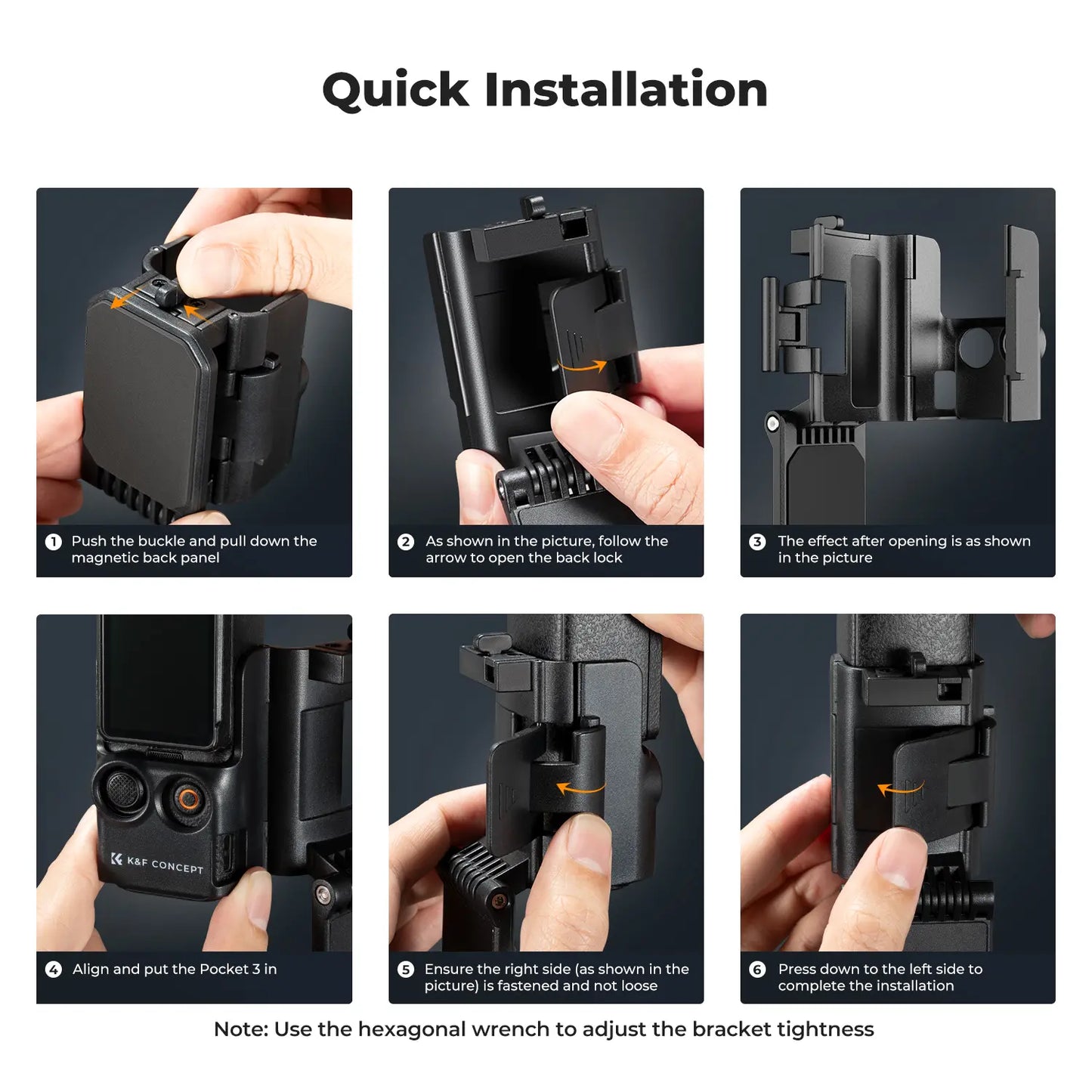 📷🧲 Adjustable Magnetic Mount for DJI Osmo Pocket 3 – Desktop Stand + Multi-Function Adapter