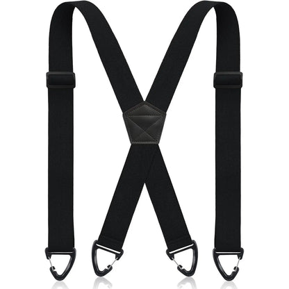 👕 X-Back Hidden Suspenders 1.5" – Heavy Duty Work, Under Clothing, Unisex