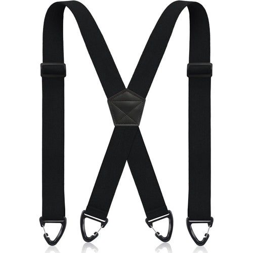 👕 X-Back Hidden Suspenders 1.5" – Heavy Duty Work, Under Clothing, Unisex