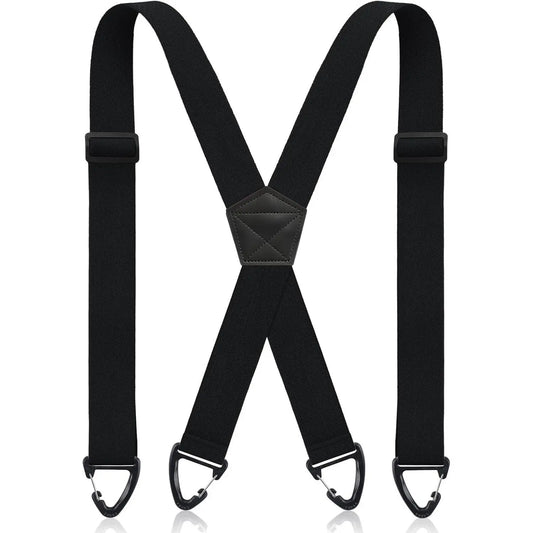 👕 X-Back Hidden Suspenders 1.5" – Heavy Duty Work, Under Clothing, Unisex