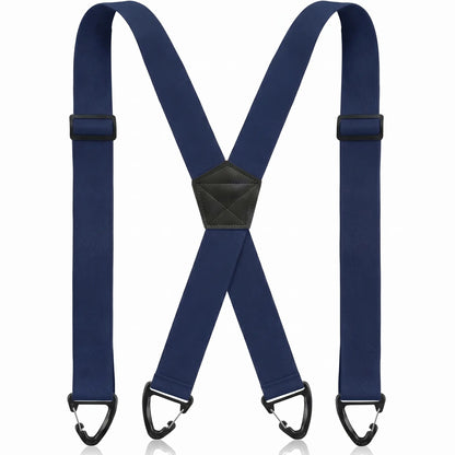 👕 X-Back Hidden Suspenders 1.5" – Heavy Duty Work, Under Clothing, Unisex