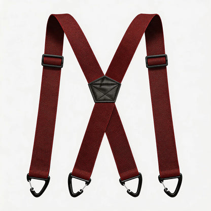 👕 X-Back Hidden Suspenders 1.5" – Heavy Duty Work, Under Clothing, Unisex