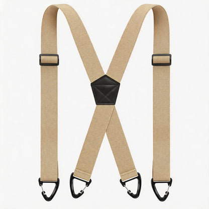 👕 X-Back Hidden Suspenders 1.5" – Heavy Duty Work, Under Clothing, Unisex