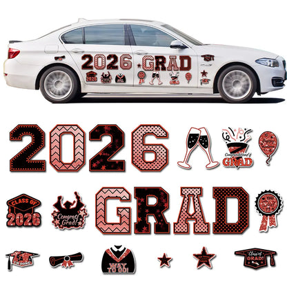 🎓 PSLEE 20Pcs Graduation Magnets 2026 – Congrats Grad Cap, for Cruise Door/Car/Fridge