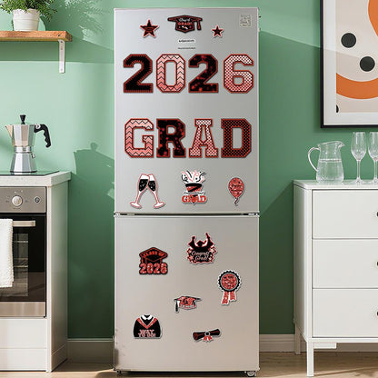 🎓 PSLEE 20Pcs Graduation Magnets 2026 – Congrats Grad Cap, for Cruise Door/Car/Fridge