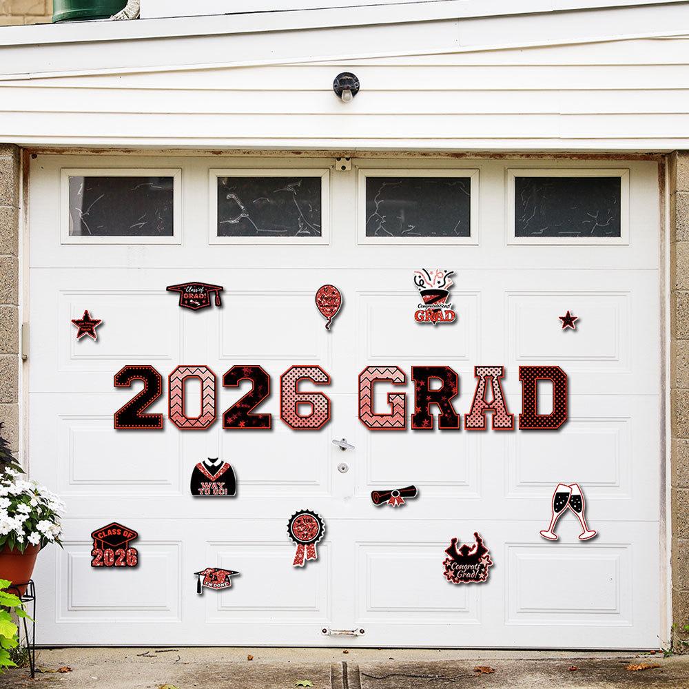 🎓 PSLEE 20Pcs Graduation Magnets 2026 – Congrats Grad Cap, for Cruise Door/Car/Fridge
