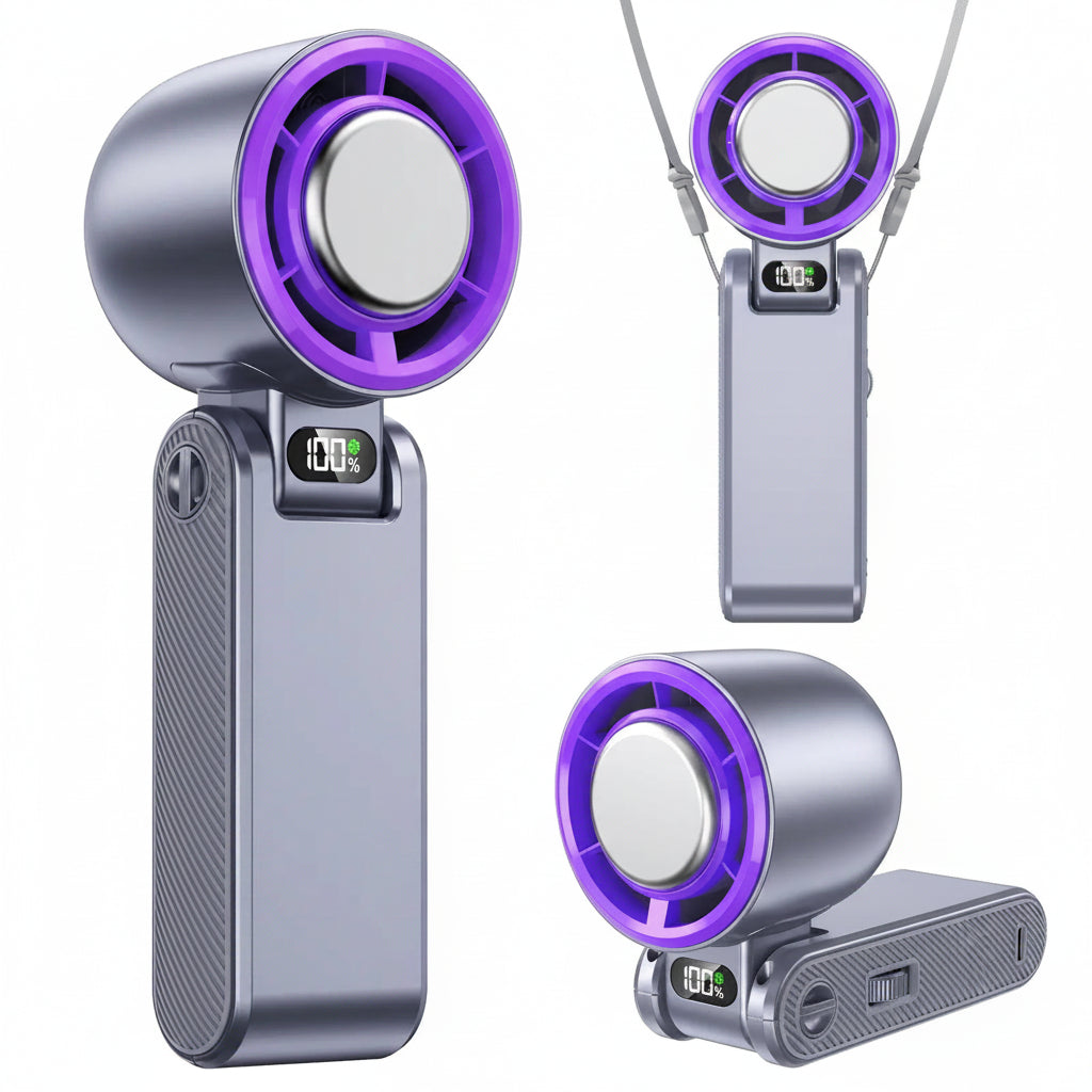 🧊 199-Speed Portable Fan – High Speed, Foldable, Summer Must-Have