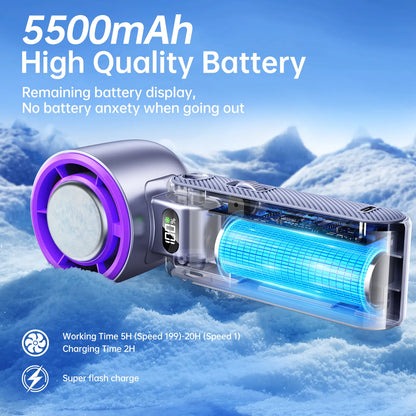 🧊 199-Speed Portable Fan – High Speed, Foldable, Summer Must-Have