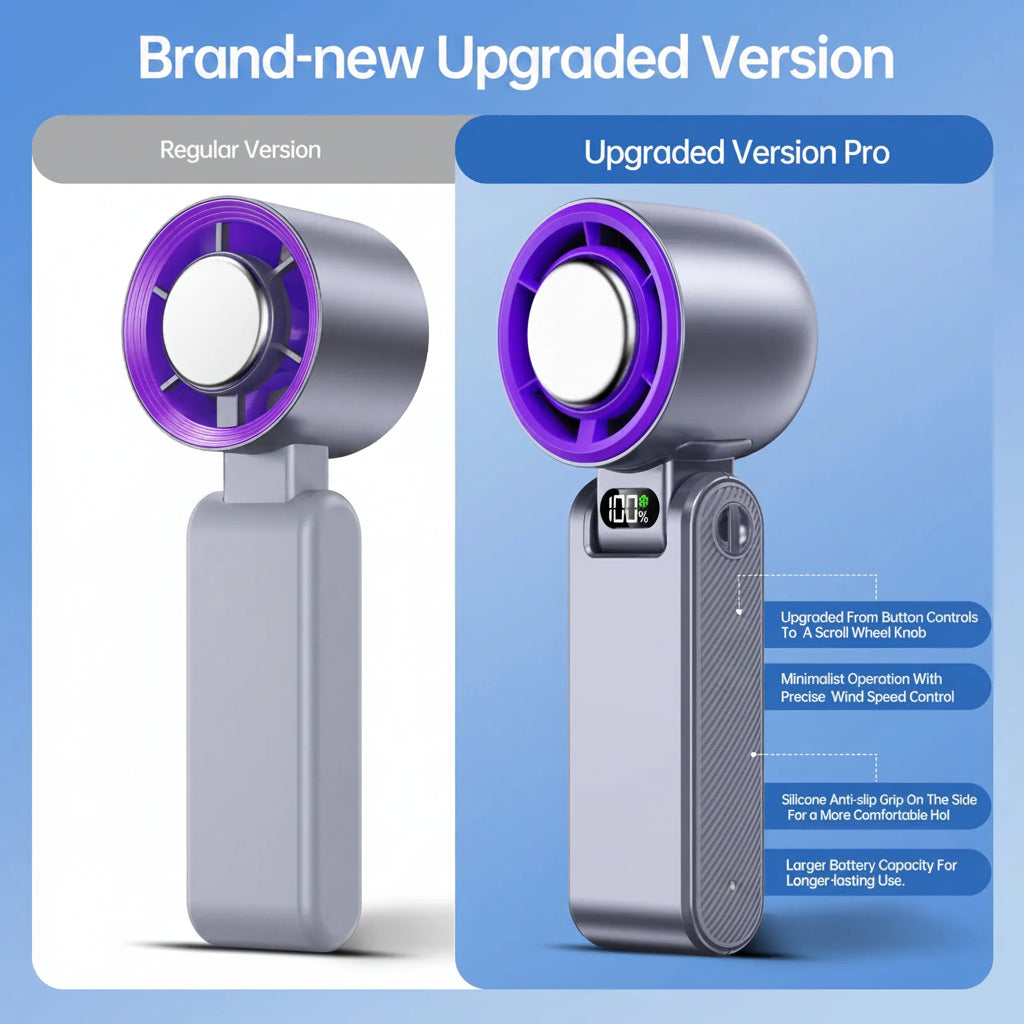 🧊 199-Speed Portable Fan – High Speed, Foldable, Summer Must-Have
