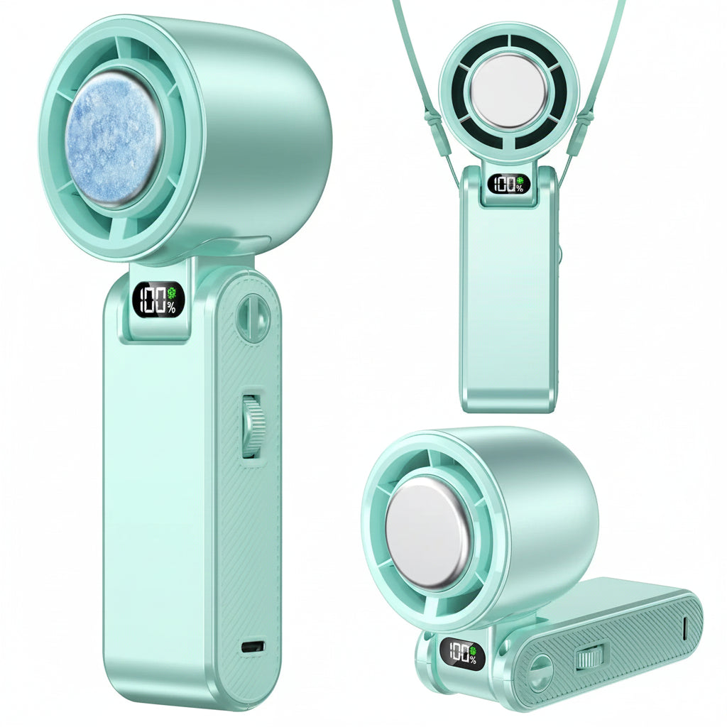 🧊 199-Speed Portable Fan – High Speed, Foldable, Summer Must-Have