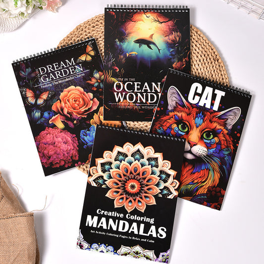 🎨✍️Adult Coloring Stress Relief Books(✨Hardcover)