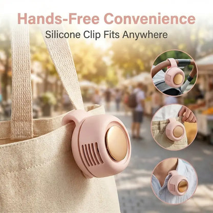 Mini Bladeless Fan. Portable, rechargeable, and silent