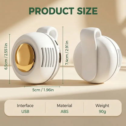 Mini Bladeless Fan. Portable, rechargeable, and silent