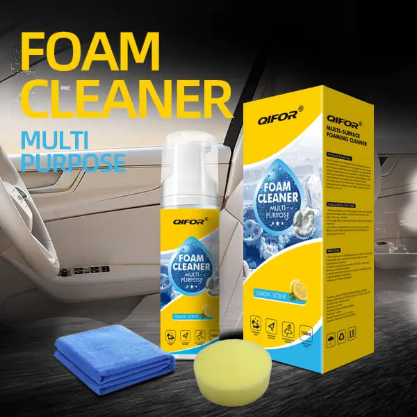 💨 Stop Scrubbing! QIFOR Pro Foam Cleaner – Deep Stain Removal for Car Interior & Home Furniture