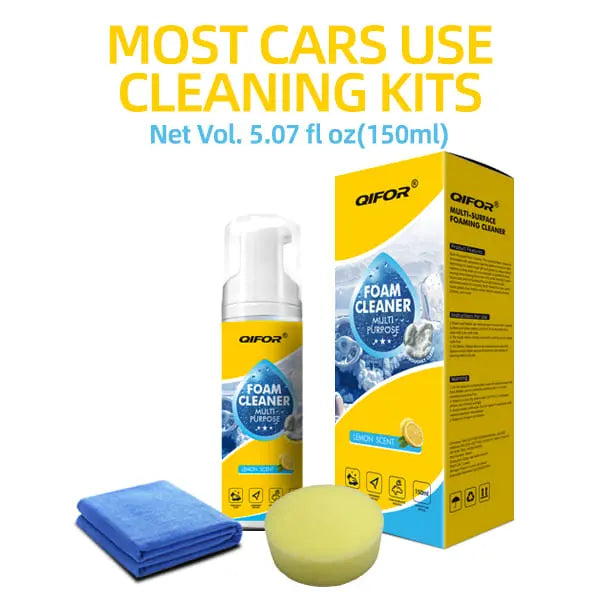 💨 Stop Scrubbing! QIFOR Pro Foam Cleaner – Deep Stain Removal for Car Interior & Home Furniture